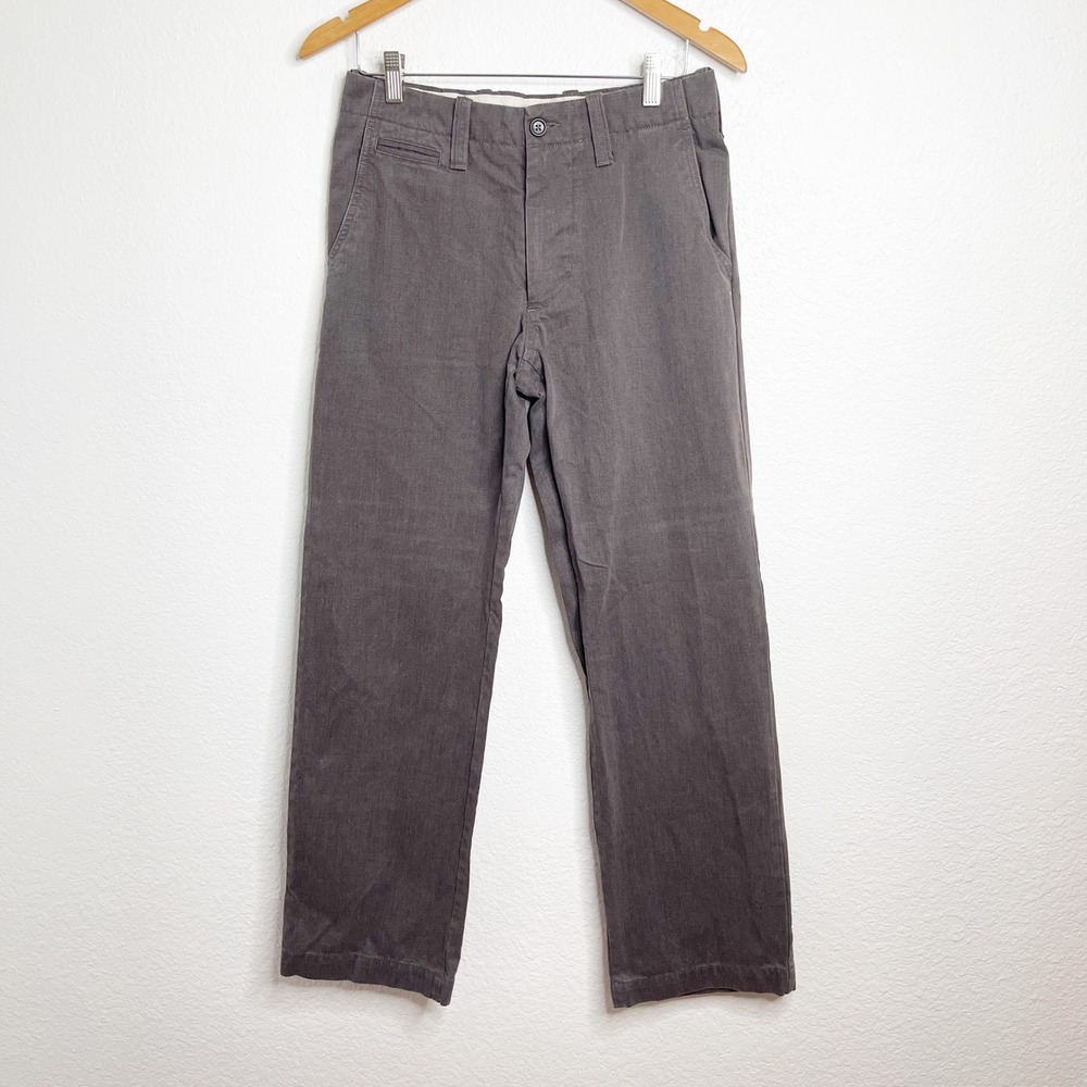 Banana Republic 29x32 Brown Gray Straight Leg Chino Pants Workwear Trousers